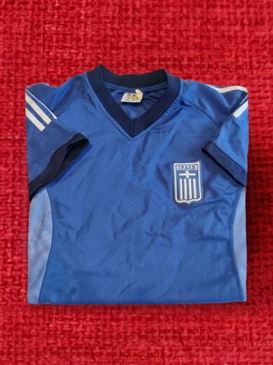 Vintage μπλε φανέλα Εθνικής Ελλάδος 2004 Fan Version XXL μεταχειρισμένη