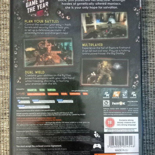 Bioshock 2 PC DVD ROM new, sealed