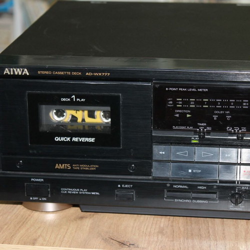 Aiwa AD-WX777Z dual cassette deck like new