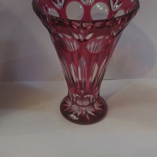 21 cm Vase Nachtmann "Bamberg" Lead Crystal W.Germany 80'.