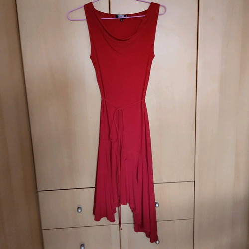 Red asymmetrical dress like new