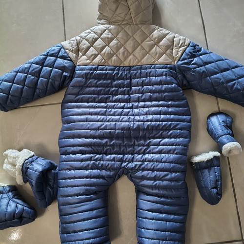 Coppa Kids Baby Winter Overall Set Like New with Gloves and Booties