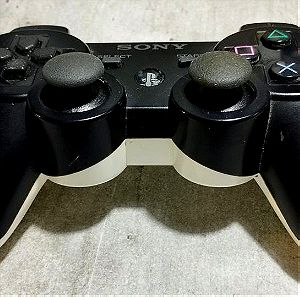 PlayStation 3 Ps3 χειριστήριο dualshock 3 sixaxis γνήσιο μαύρο-ασπρο