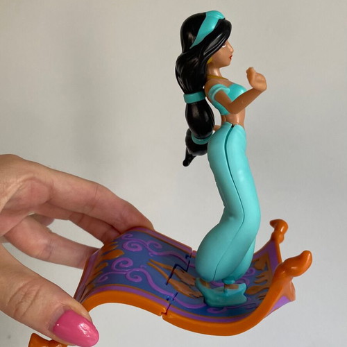 Disney Princess Jasmine PVC Figurine on Flying Carpet used