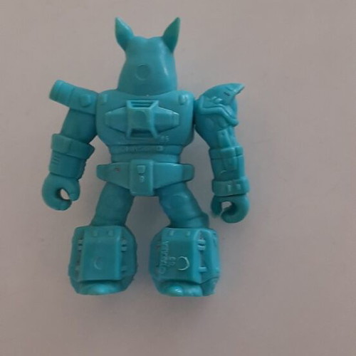 Battle Beasts Teratomaxos Blue Rhinoceros figure like new Hasbro 1986