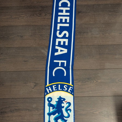 Chelsea double sided scarf blue and white like new