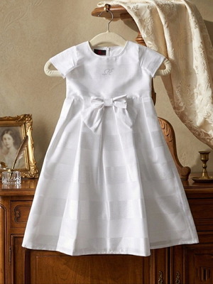 Παιδικό φόρεμα Mini Raxevsky λευκό 8 ετών σαν καινούργιο, elegant με φιόγκο