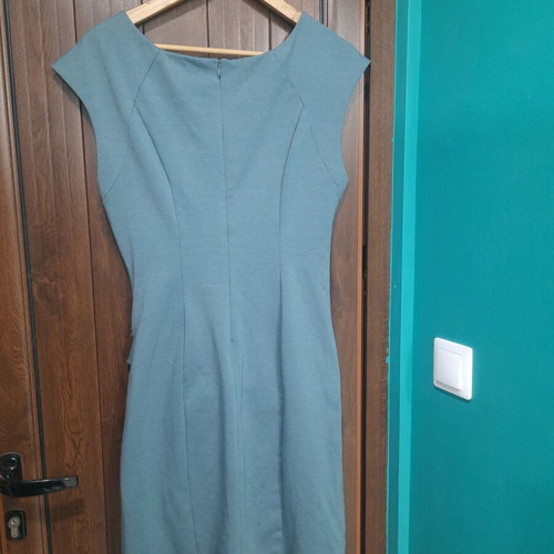 Kaffe dress like new, size L, blue-gray color