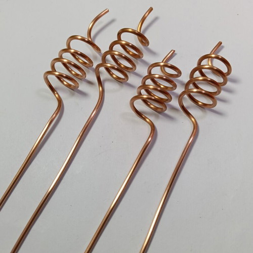 Copper spiral antennas set of 4 for plant growth, new