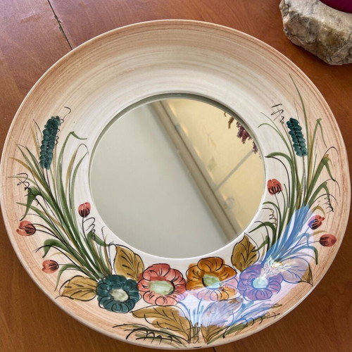 Vintage handmade ceramic with mirror used