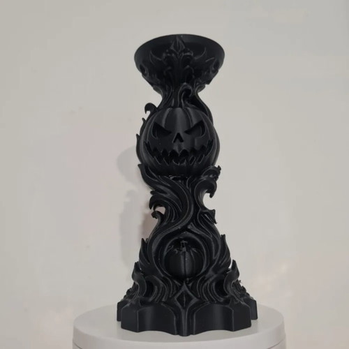 Gothic Pumpkin Candlestick 3D printed, new, Halloween decor