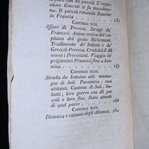 Italian travel book by Pouqueville used, 1829 Epirus