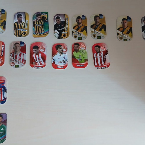 Greek Super League Football Tags 2015-2016, 2017-2018, 2019-2020