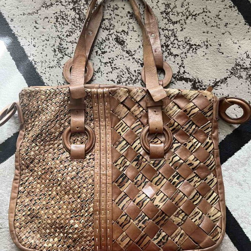 Bottega Veneta vintage handbag used, brown