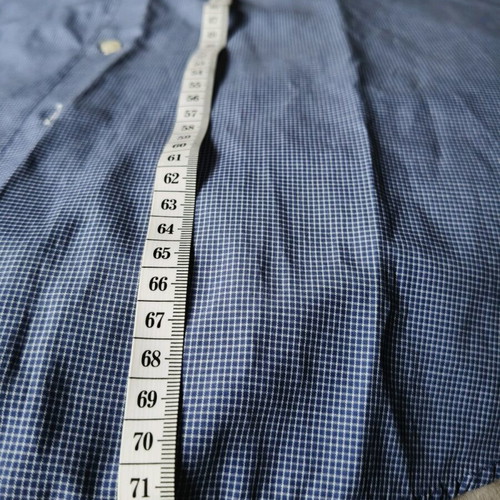 Delluka regular fit men's cotton shirt like new, blue check size M