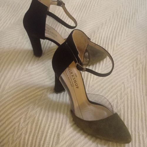The Workshop leather pumps new with ankle strap size 36