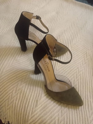 The Workshop leather pumps new with ankle strap size 36