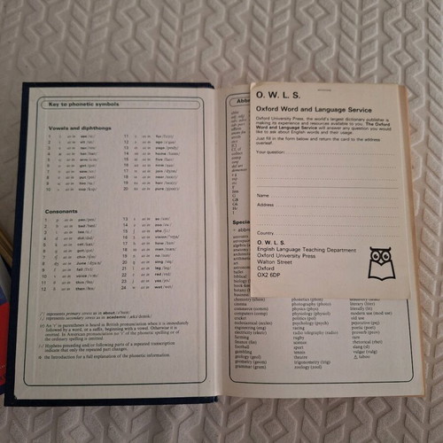 Oxford Advanced Learner's Dictionary of Current English used, A S Hornby
