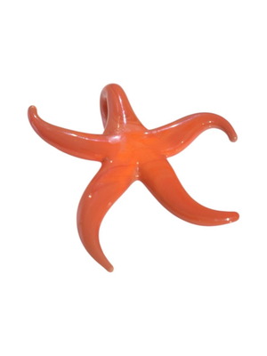 Folli Follie Vintage Starfish Pendant like new, orange resin