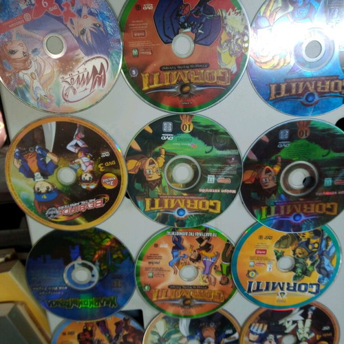 Children's DVD and VCD used, pack of 100