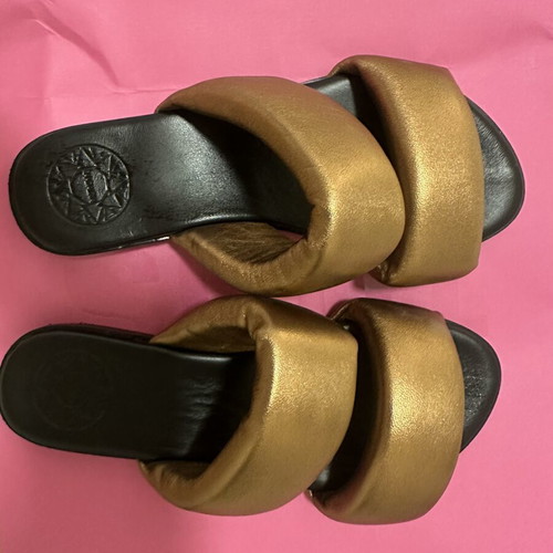 Sandalista women's sandals new, bronze color, size 37 narrow fit