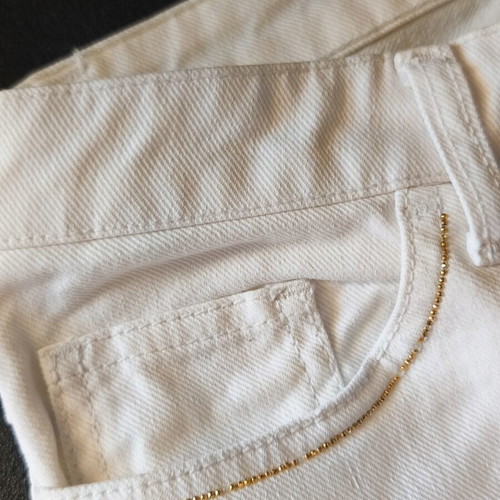 Blugirl Jean flare pants like new with gold details