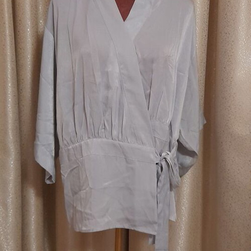 Yamamay gray kimono new satin polyester