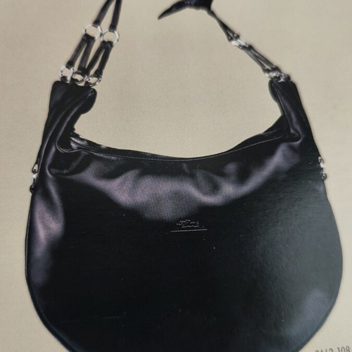 Longchamp shoulder bag authentic used, black leather