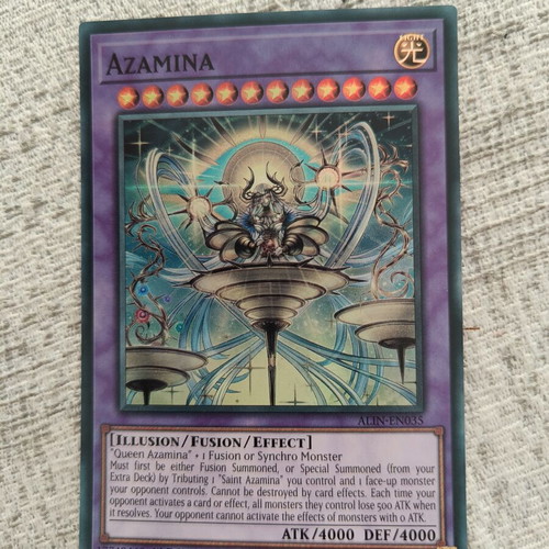 Yu-Gi-Oh Azamina card like new, super rare