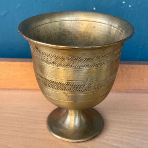 Bronze mortar used, old collectible