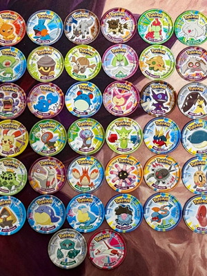 Pokemon Advanced X50 μεταλλικές τάπες μεταχειρισμένες, πακέτο