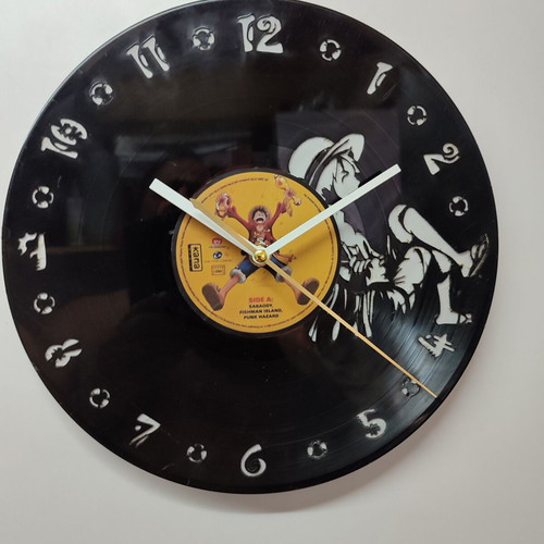 OnePiece Time To Relax Vinyl Record Wall Clock new, analog