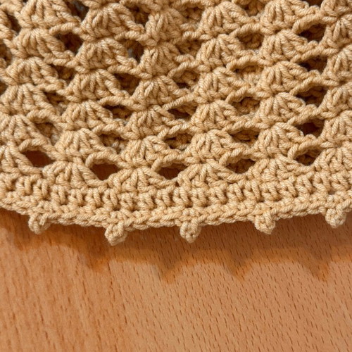 Crochet Lace Bucket Hat new, lightweight summer sun hat beige