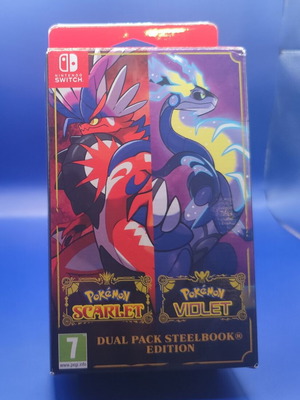 Nintendo Switch Pokémon Scarlet & Violet Dual Pack SteelBook Edition new