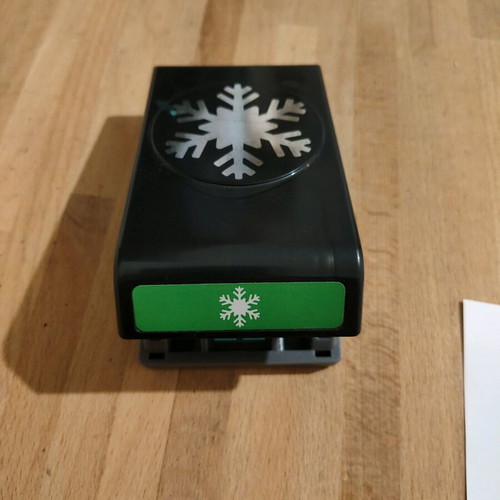 Snowflake paper punch used