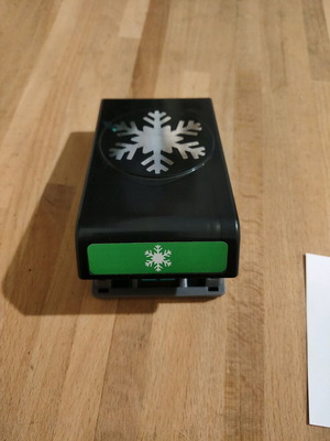 Snowflake paper punch used