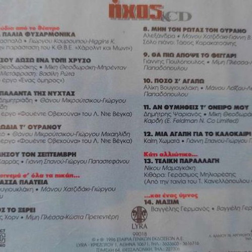 Ixos & Theama Kato Apo Ton Ourano CD like new, entechno