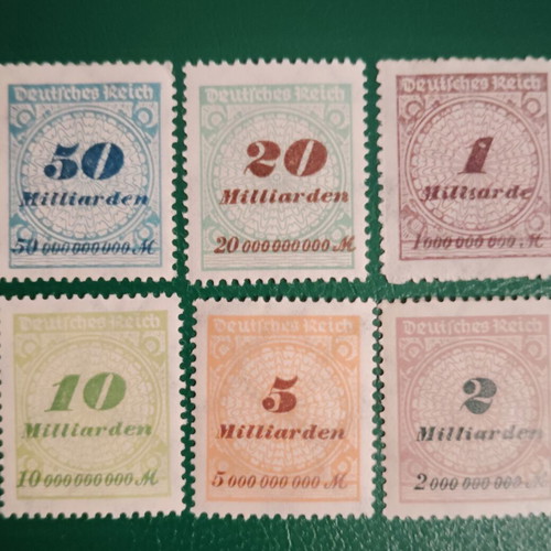 Weimar Germany Mint Stamp Set