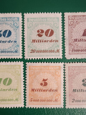 Weimar Germany Mint Stamp Set