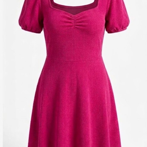 Pink Woman Fuchsia Short Dress like new, size S