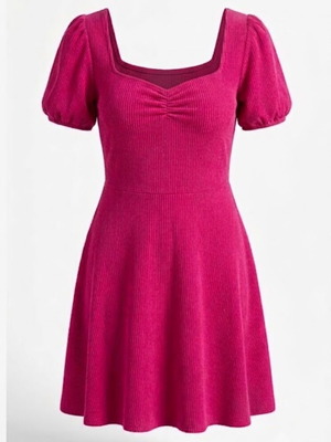 Pink Woman Fuchsia Short Dress like new, size S