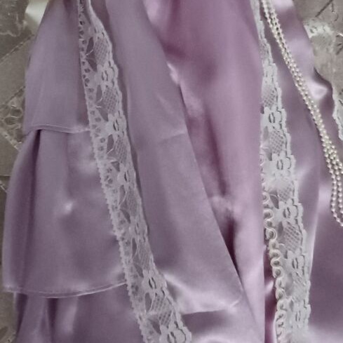 Porcelain doll with vintage dress, like new, 60 cm