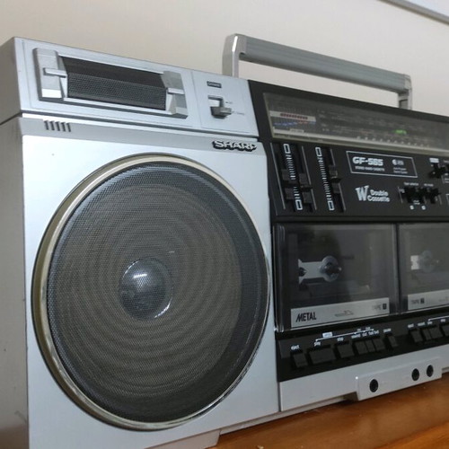 Sharp GF-565 Boombox radio cassette player used, non-functional