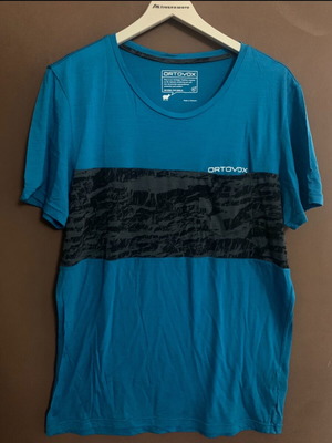 Ortovox T-shirt men’s like new, size XL, blue/black