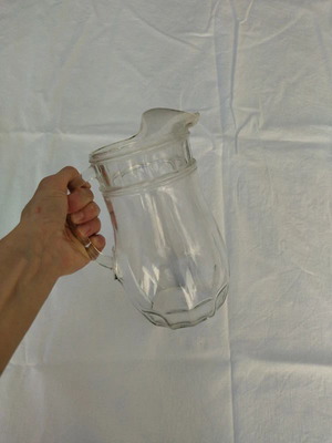 Glass pitcher like new