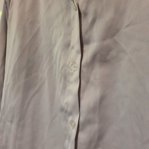 Silver shirt like new, silk-like fabric, size approx. 50 cm armpit to armpit