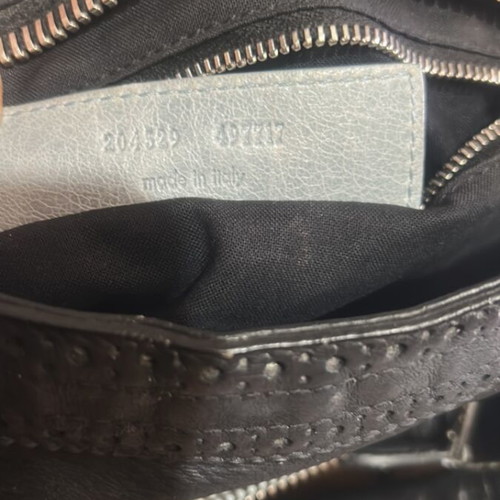 Balenciaga handbag used with long shoulder strap and company mirror