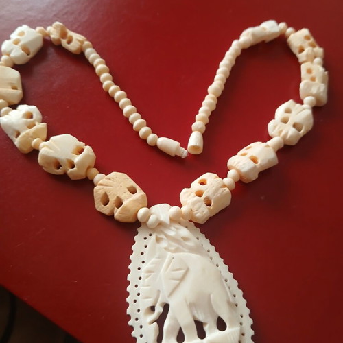Necklace from camel bone, 40 cm, like new