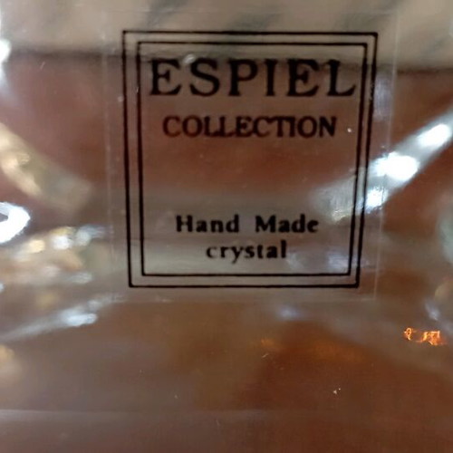 Espiel collection crystal set with large bowl and handmade ashtray new