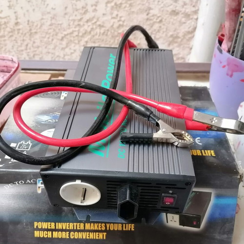 Inverter 12v to 220v new, ideal for no power supply work
